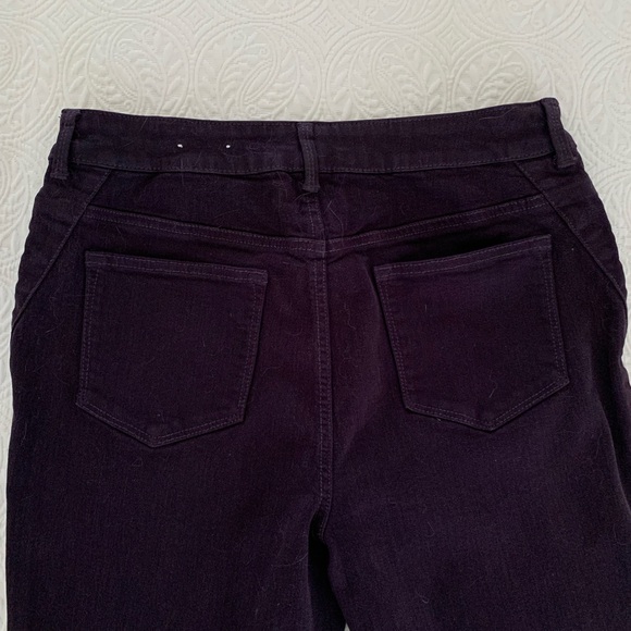 Chico’s Platinum Jeggings Deep Purple Eggplant Denim Womens Size 1 / U.S. Size 8 - Picture 7 of 14